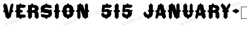 Version 515 January字体转换